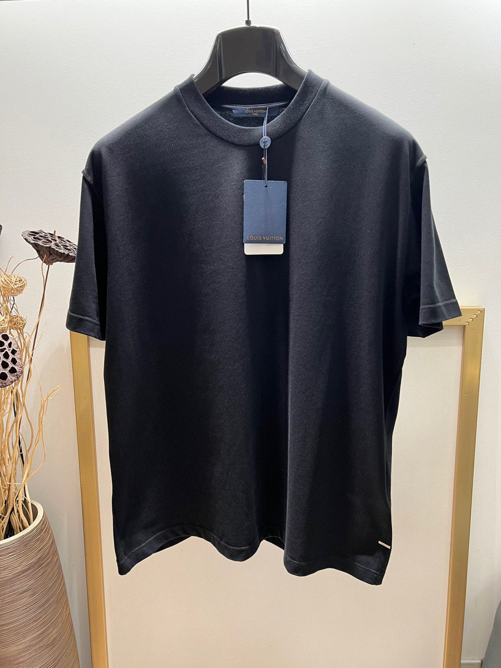 Louis Vuitton Men's Black Summer Short Sleeve Inside Out T-Shirt #96929