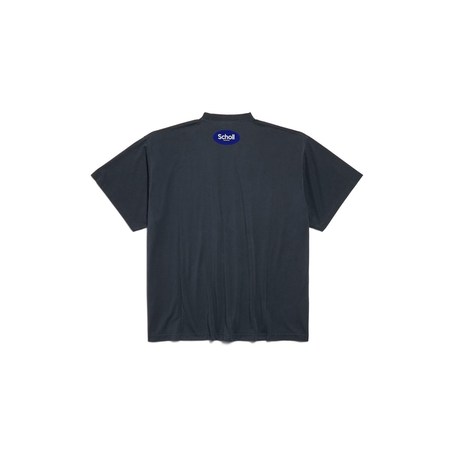 Balenciaga Men's Summer Balenciaga I SCHOLL Letter Print Oversized Round Neck Short Sleeve Solid Color T-Shirt Ngvp #1689