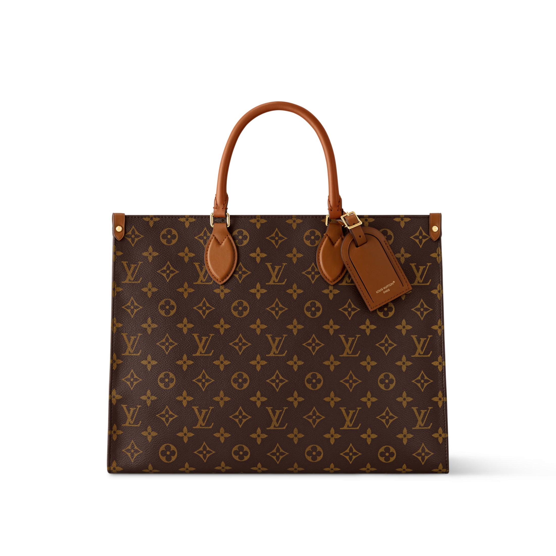 Louis Vuitton ONTHEGO ORGANIZER Women's Letter Logo Printed Leather Tote Bag Shopper Tote Handbags Bags #77611