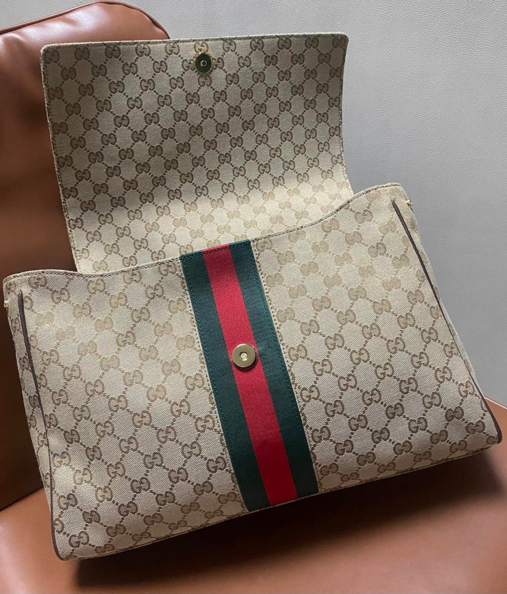 GUCCI Paparazzo Large Top Handle Bag Leather #383704