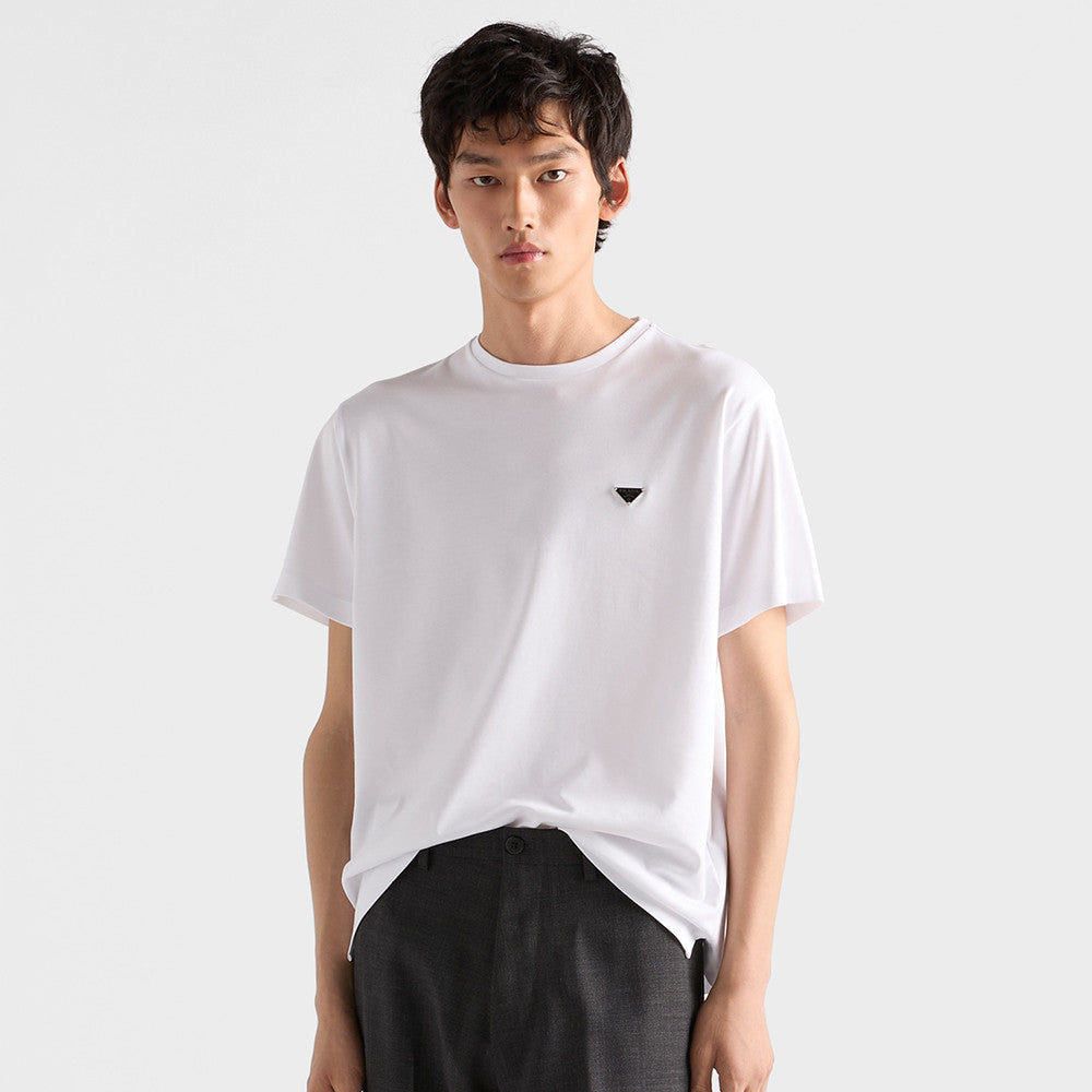 Prada Black White Cotton T-shirt #336097