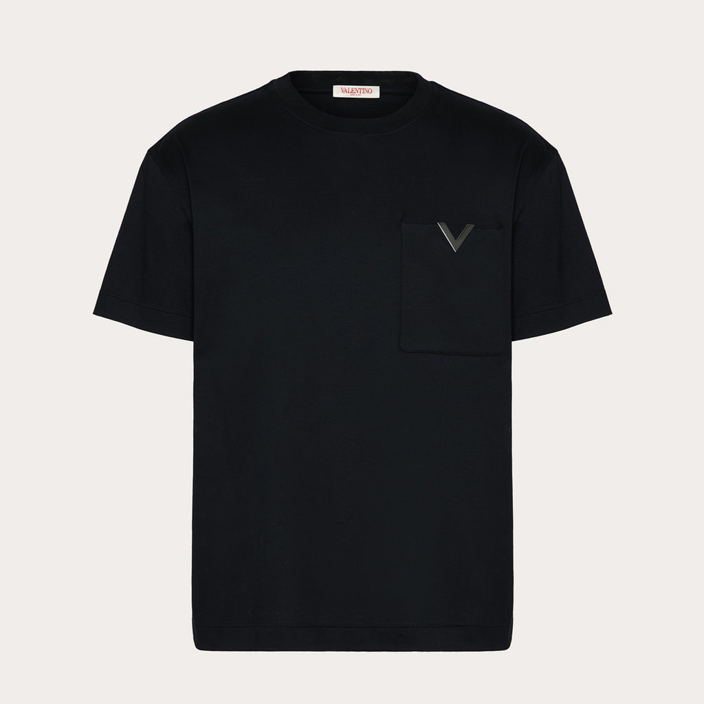 Valentino Men's Spring Summer Cotton Short Sleeve Fashion Casual Pocket Solid Color Simple T-Shirt Ngvp#8768