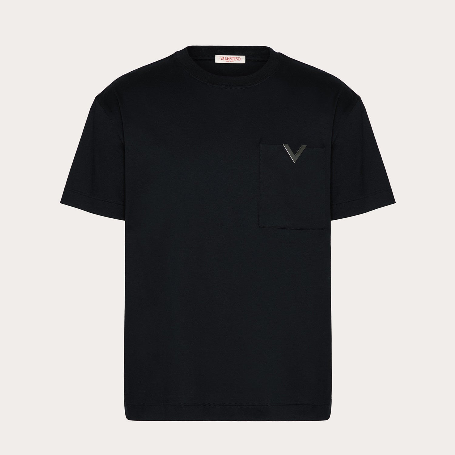 Valentino Men's Spring Summer Cotton Short Sleeve Fashion Casual Pocket Solid Color Simple T-Shirt Ngvp#8768