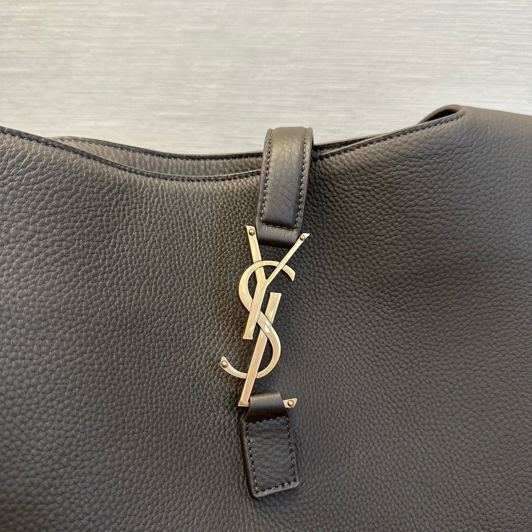 SAINT LAURENT LE 5 À 7 BEA Women's Adjustable Shoulder Strap Solid Color Smooth Leather Shoulder Handbag Bag Bags #76894