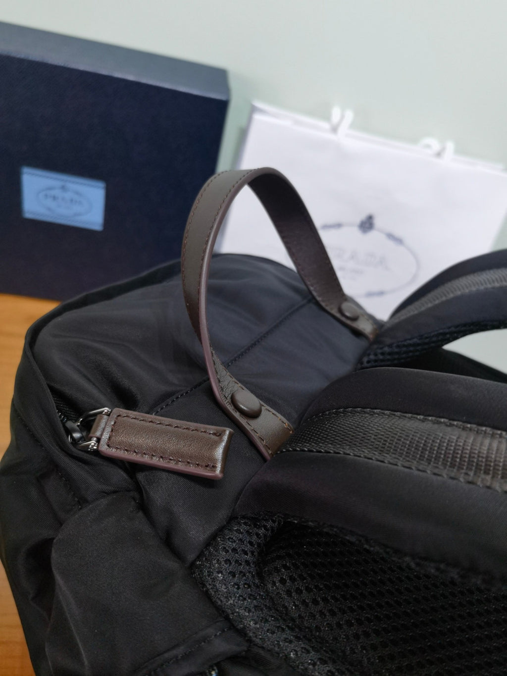 PRADA Prada Speedrock Re-nylon And Leather Backpack #383410