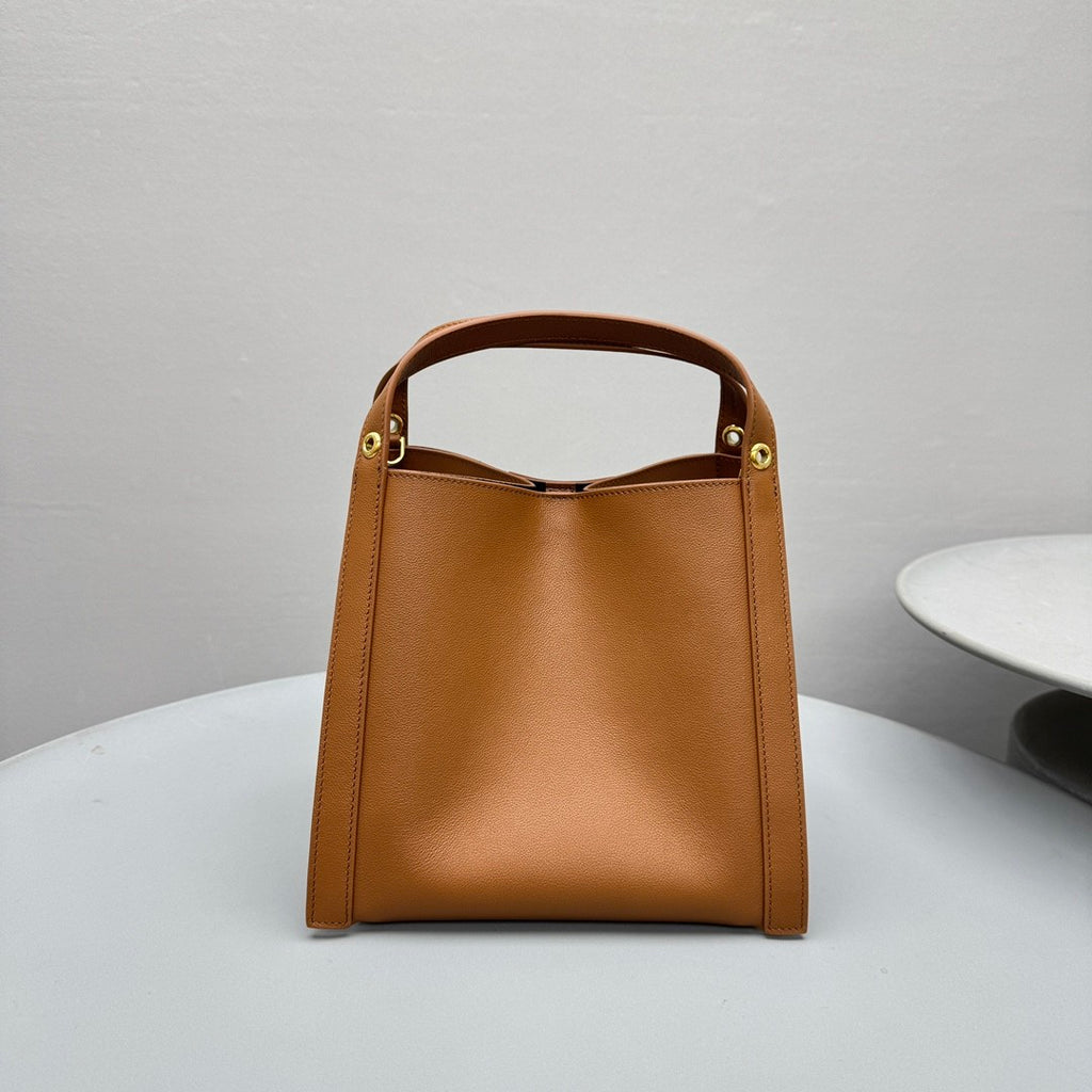 Celine Small Cube Bag Triomphe Canvas Brown 3-in-1 Shoulder Bag Monogram Square Bucket Bag Tote Bag Shoulder Bag Crossbody Bag Women's Handbag Lady #82768A
