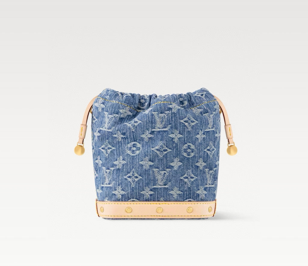 Louis Vuitton Nano Noé Women's Classic Metal Hardware Brand Printed Removable Adjustable Shoulder Strap Denim Crossbody Bag Shoulder Bags Handbag #77378