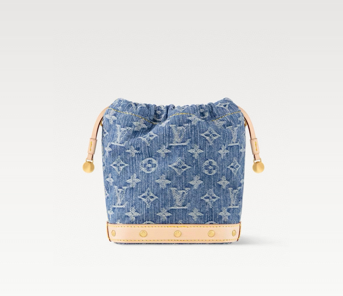 Louis Vuitton Nano Noé Women's Classic Metal Hardware Brand Printed Removable Adjustable Shoulder Strap Denim Crossbody Bag Shoulder Bags Handbag #77378