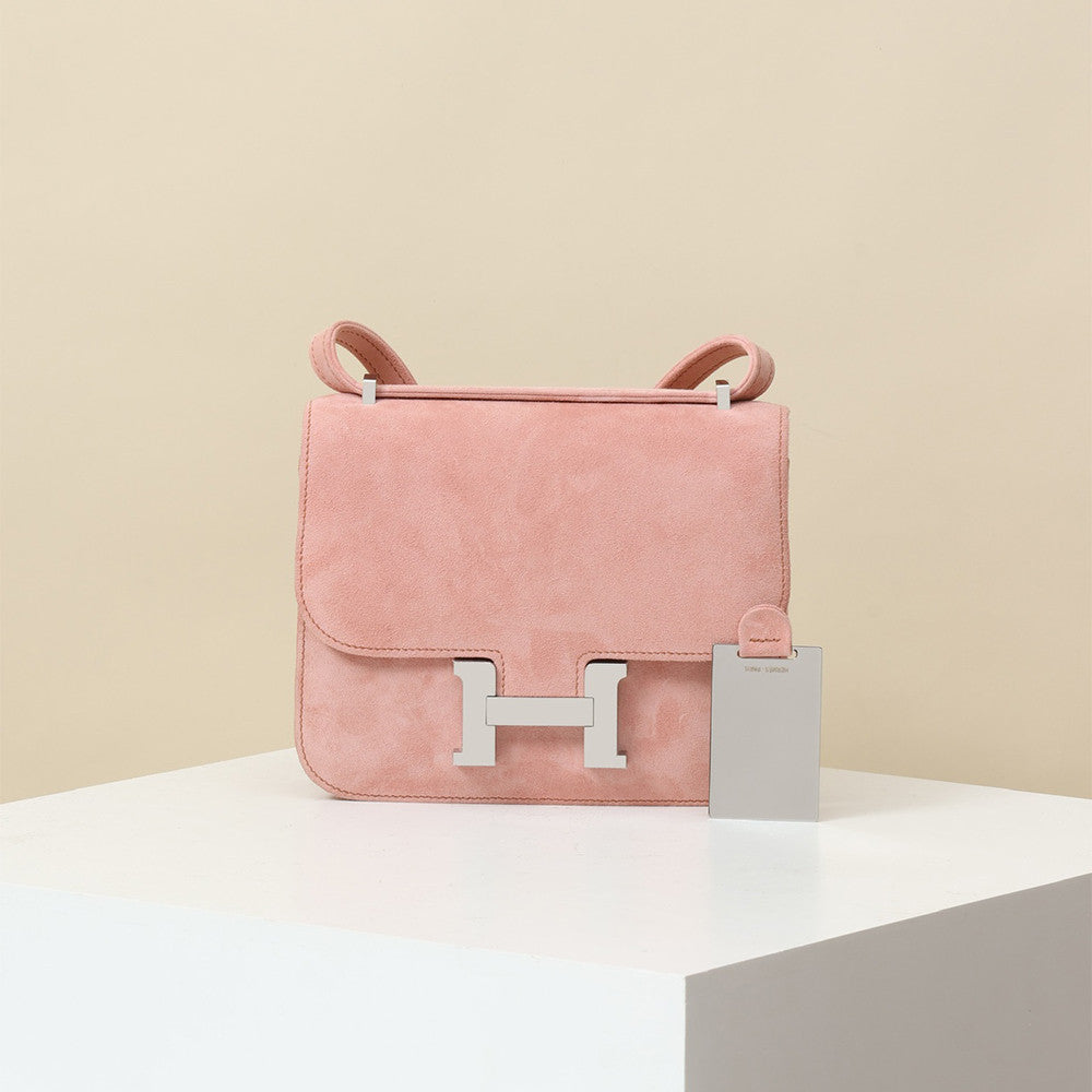 Hermès Suede Backpack Crossbody Bag #381136