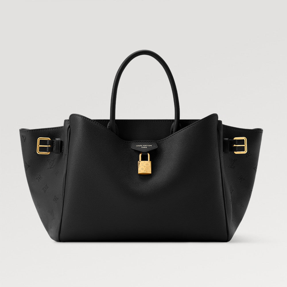 Louis Vuitton Vendôme Small Handbag Vendome  M26502 Black M27040 Gray Chip Cowhide Leather Fashionable Modern Clutch Tote Crossbody Bag Bags #195567
