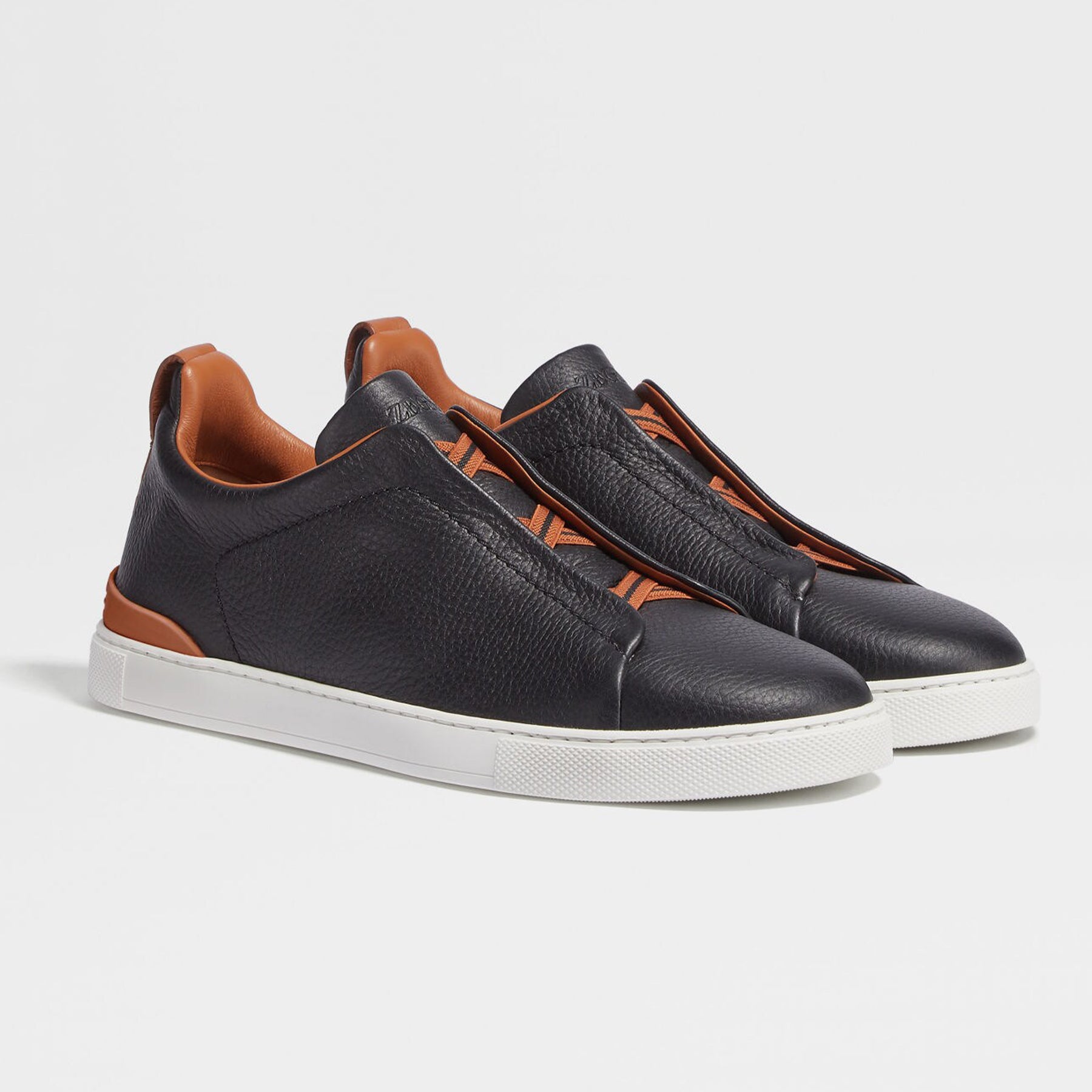Ermenegildo Zegna TRIPLE STITCHâ„?SECONDSKIN Luxury Casual Shoes Men's All-Season Genuine Leather Fashion Footwear Lace-Free Comfort Shoes #81456