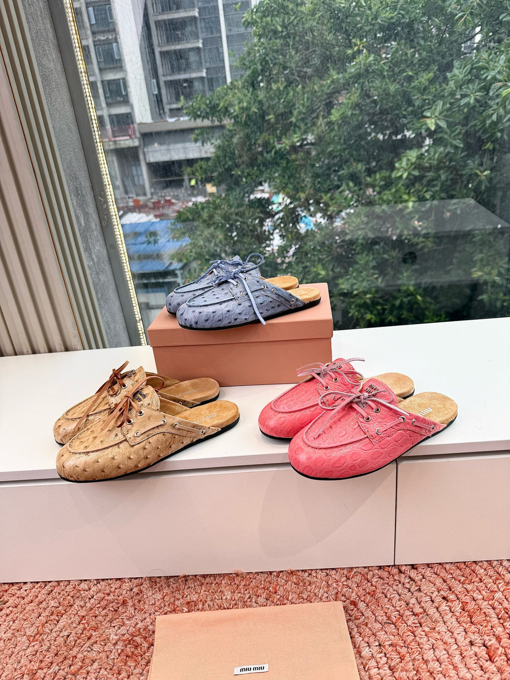 MiuMiu Mesh Mary Jane Shoes #383828