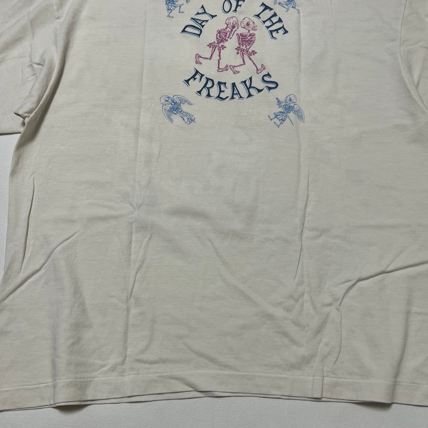 Saint Michael Men's Summer Graffiti Letter Print Casual Retro Solid Color Short Sleeve T-Shirt Ngvp #1835