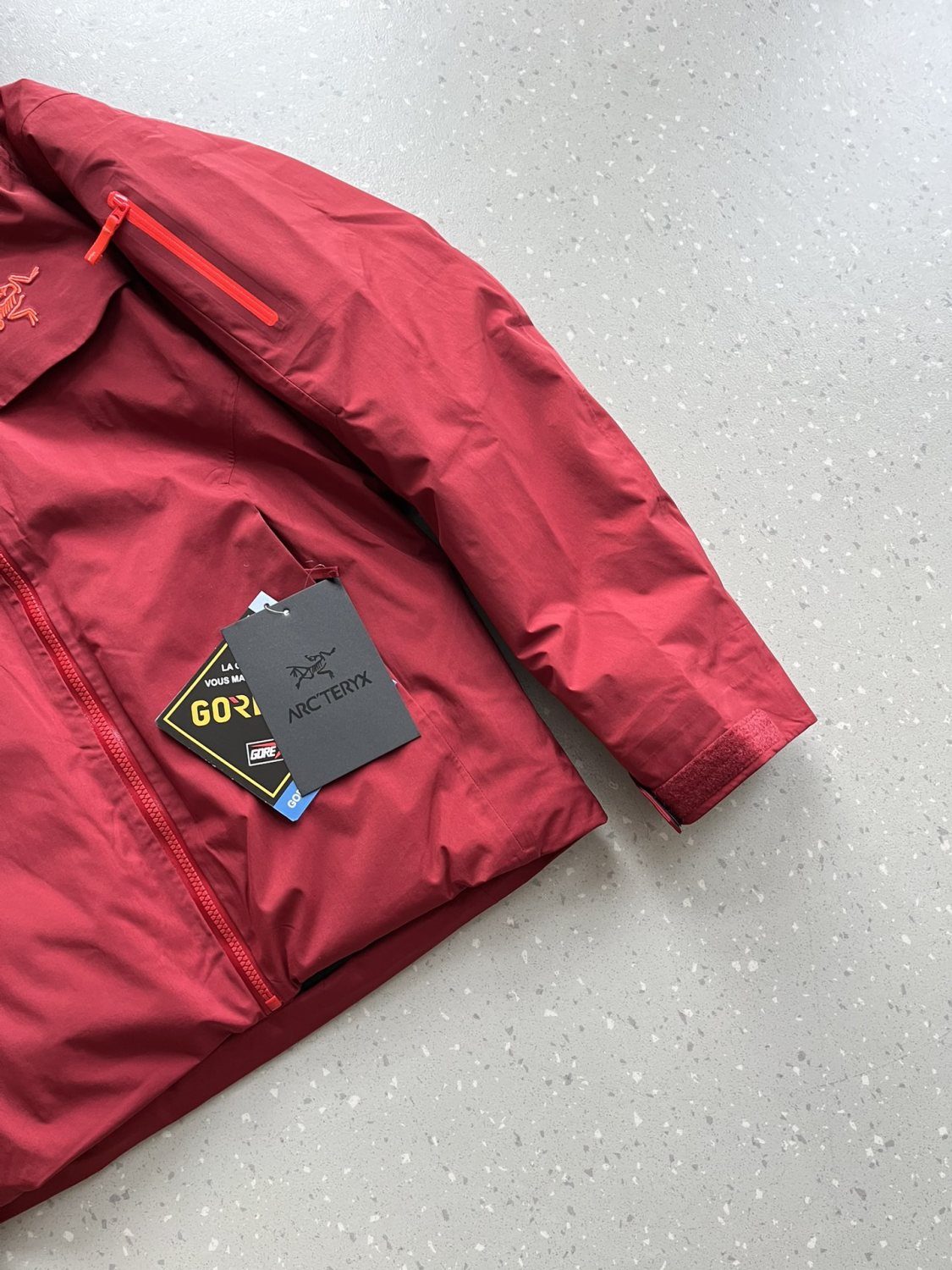 Arcteryx Autumn And Winter Solid Color Zipper Waterproof Windproof Long-Sleeved Hooded Jacket #74667