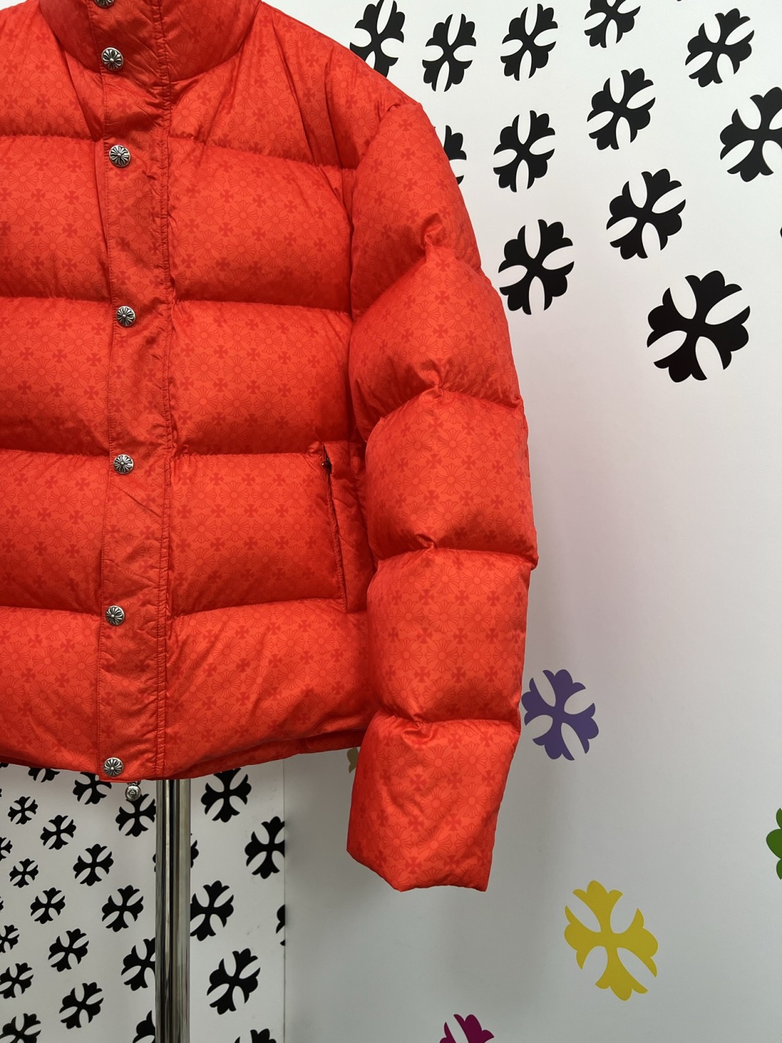 Chrome Hearts Red Goose Down Jacket #375548