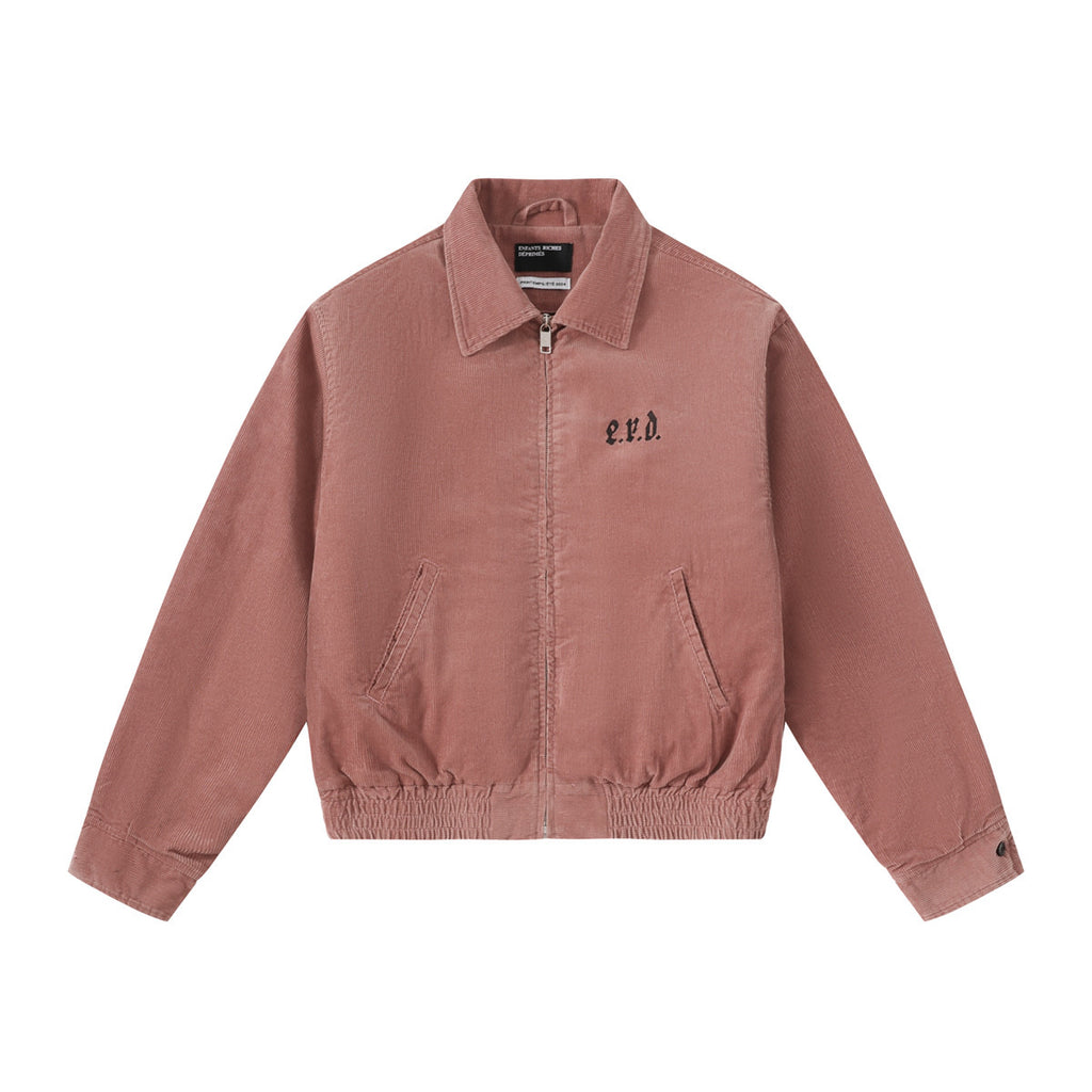 Enfants Riches Deprimes Men's Spring/fall Fashion Casual Lapel Zipper Embroidered Logo Print Drop Shoulder Long Sleeve Jacket #78544
