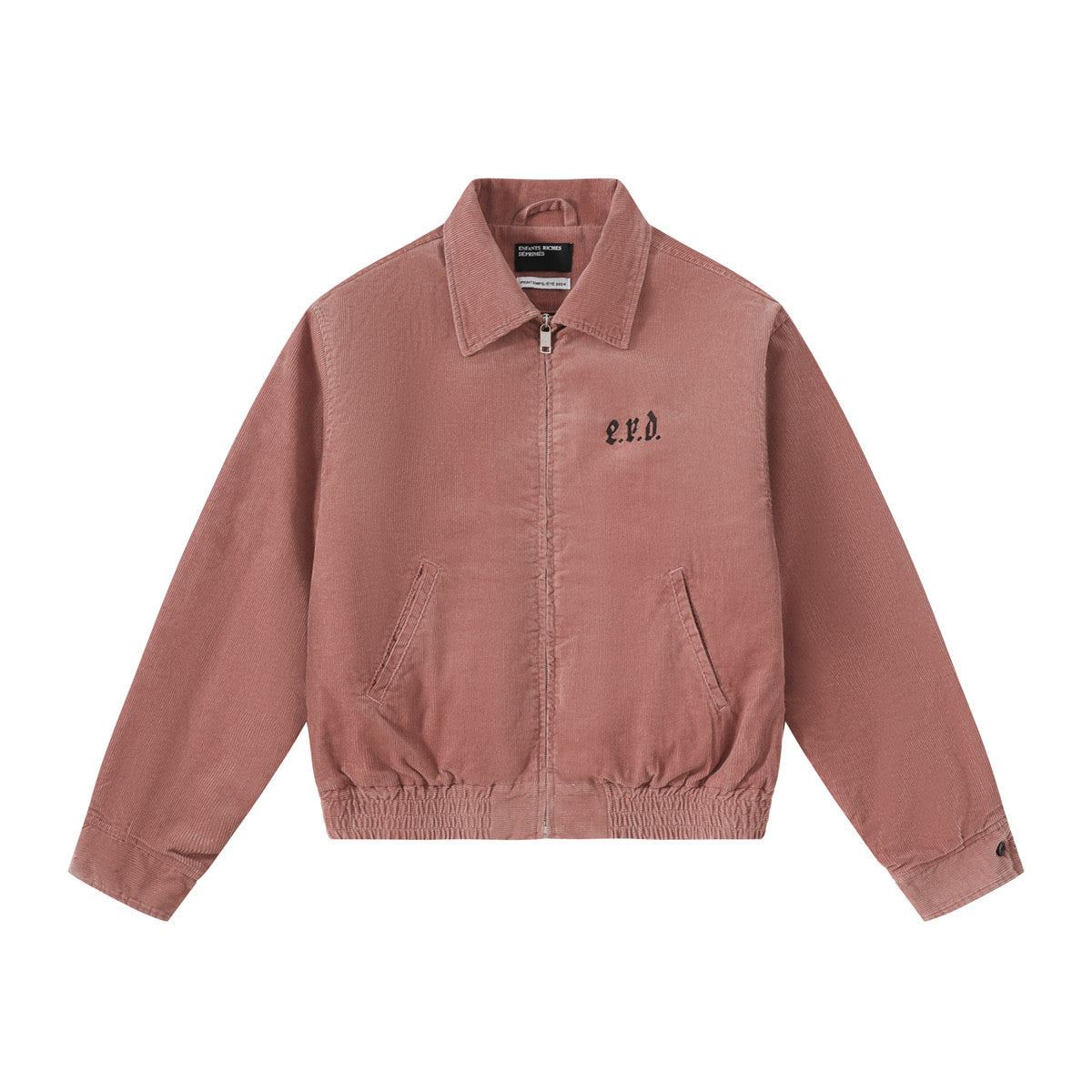 Enfants Riches Deprimes Men's Spring/fall Fashion Casual Lapel Zipper Embroidered Logo Print Drop Shoulder Long Sleeve Jacket #78544
