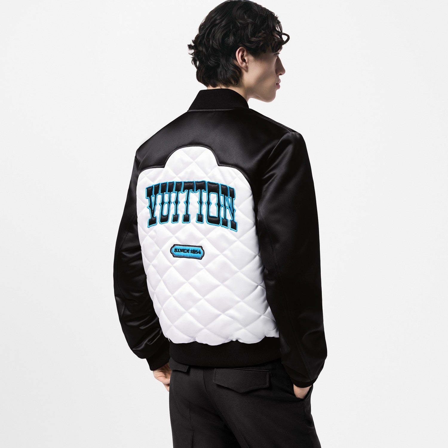 Louis Vuitton Men's Autumn and Winter Color Blocking Letter Logo Embroidery Single Breasted Pilot Long Sleeve Jacket #73238