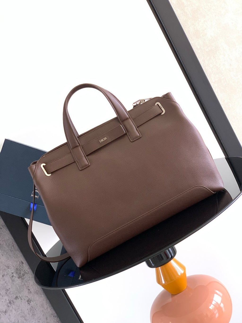 Dior Medium Normandie Handbag Men's And Women's Fashion Luxury Cowhide Crossbody Bag Solid Color Elegant Clutch Bags 1LLSH260KEN_H720 #81394