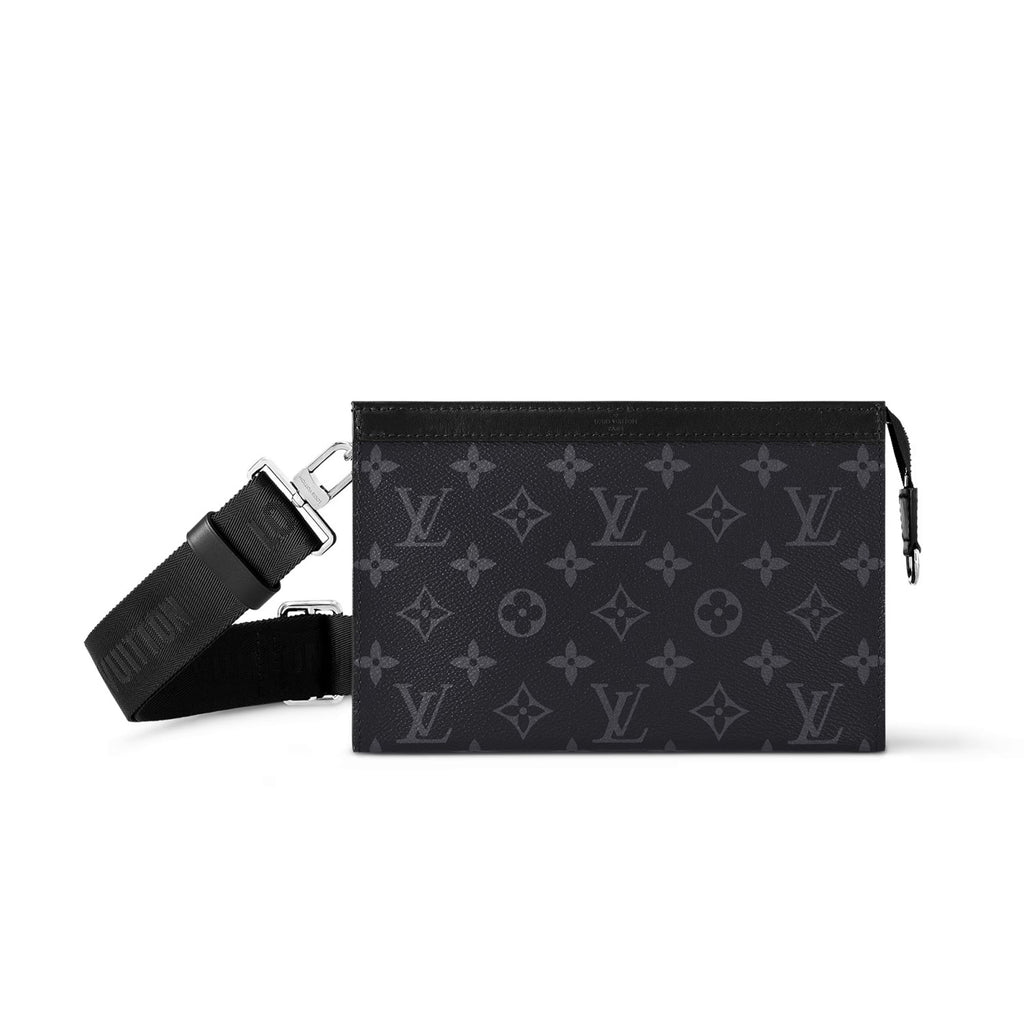 Louis Vuitton Gaston Wearable Wallet Handbags Men's Solid Colour Detachable Adjustable Shoulder Strap Monogrammed Pochette Voyage Clutch Bag Bags #76875