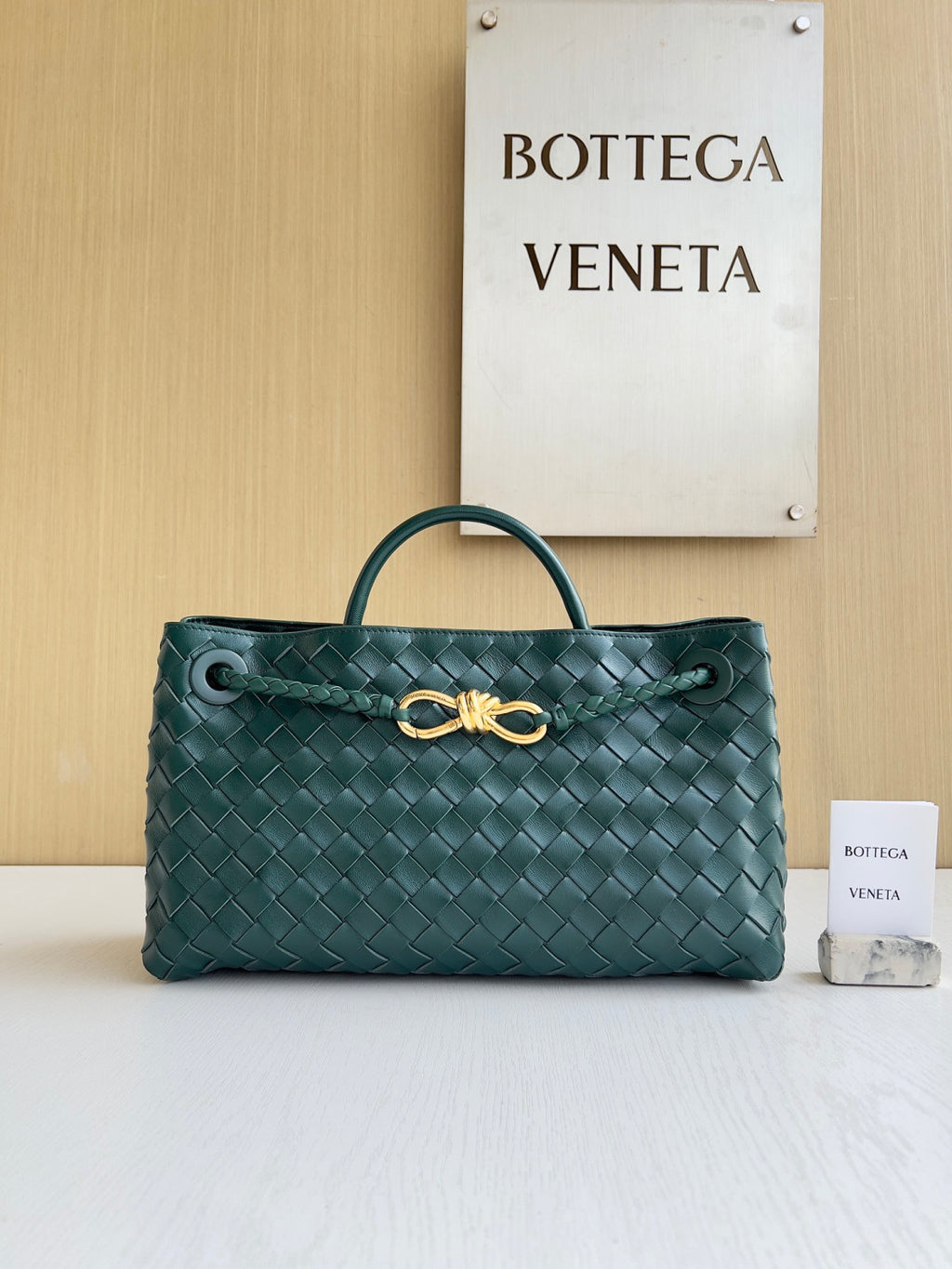 Bottega Veneta East-West Andiamo Chain Top-Handle Bag #329590