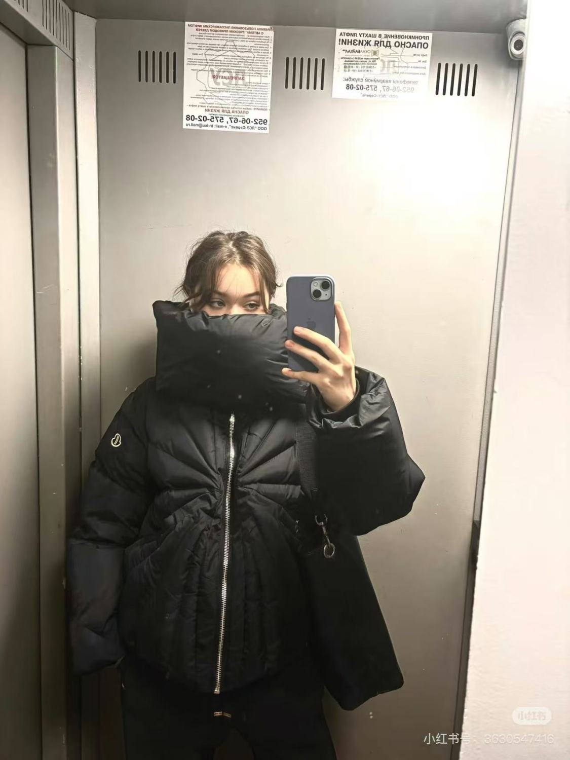 Rick Owens X Moncler Men's Women's Autumn And Winter Dark Ray Down Jacket Neck Collar Padded Down Jacket High Street Trend Zipper Jacket Ngvp #2495