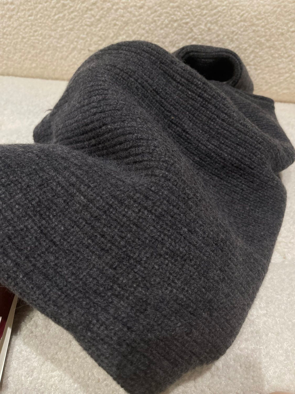 Gucci Wool Cashmere Rib Knit Sweater in Dark Grey and Black #332663
