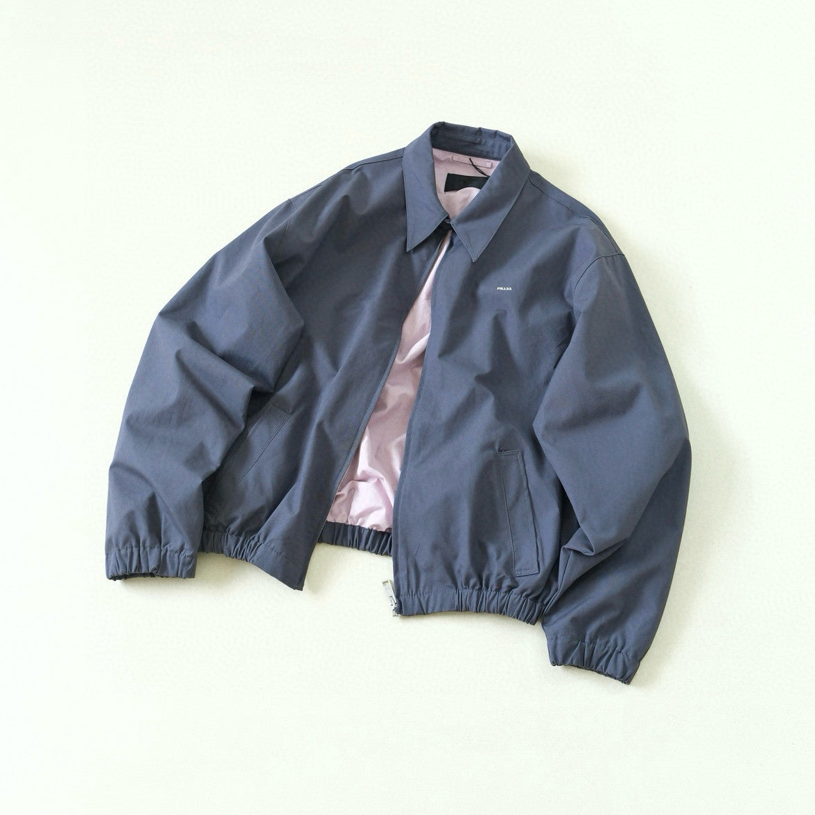 Prada Men's Spring/Fall Casual Fashion Solid-Color Collared Zipper Gentleman Style Cotton Jacket #79135