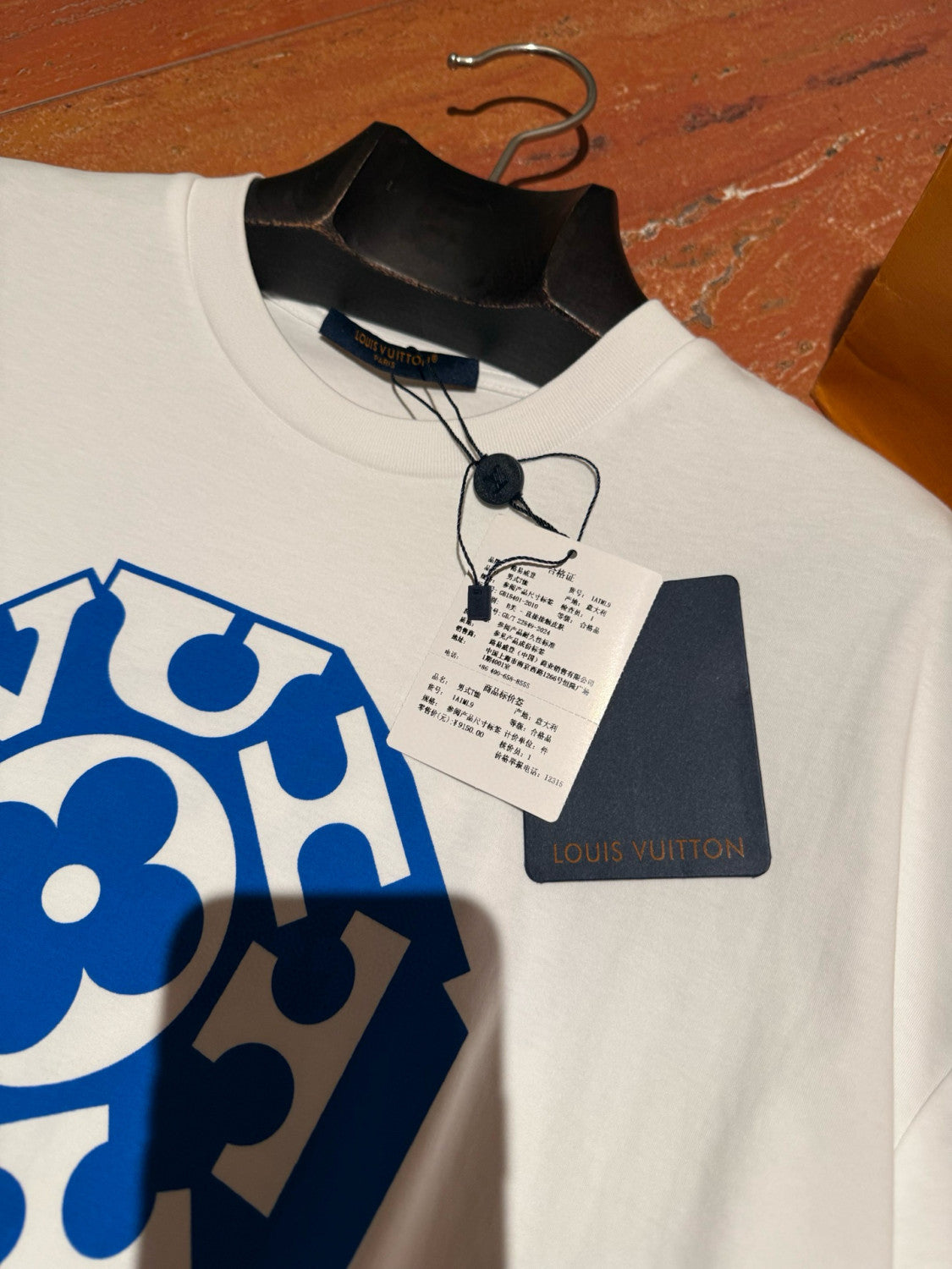 Louis Vuitton Men's And Women's Summer Solid Color Logo Pattern Printed Round Neck Cotton Short Sleeved T-shirt #77812