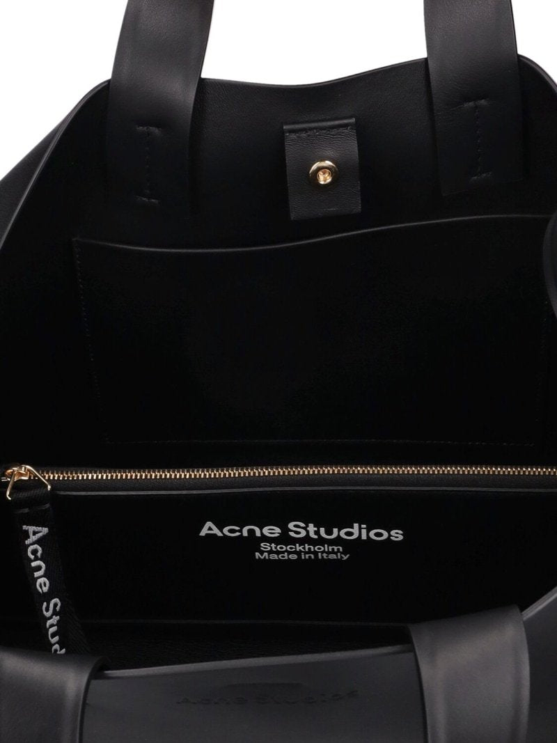 Acne Studios Tote Twisted Knot Decoration Engraved Logo Magnetic Closure Crossbody Bag #332333