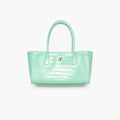 Chanel Small Tote Crocodile Embossed Calfskin Gold Tone Metal #378166