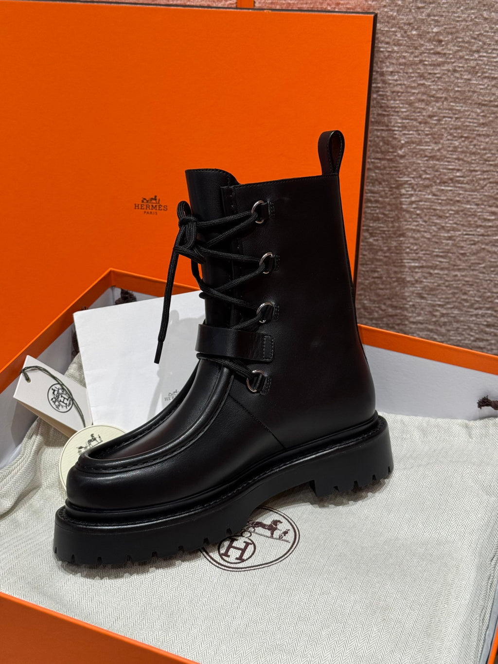 Hermès Women's Land ankle boot Black #330321