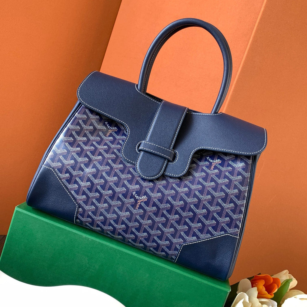 GOYARD Men's And Women's Fashion Classic Color Blocked Print Leather Tote Handbag Bag Bags SAIGOCMMLTY-01CL03P #78819