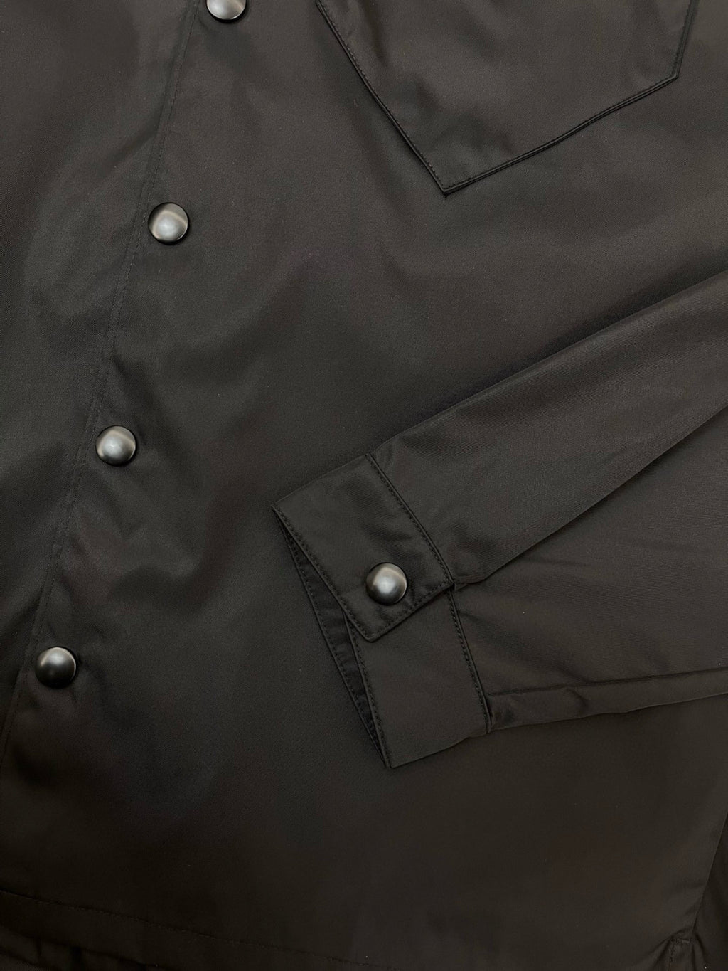 Prada Re-Nylon Men's Spring/Fall Fashion Casual Solid Color Collared Single Button Nylon Jacket Shirt #78762
