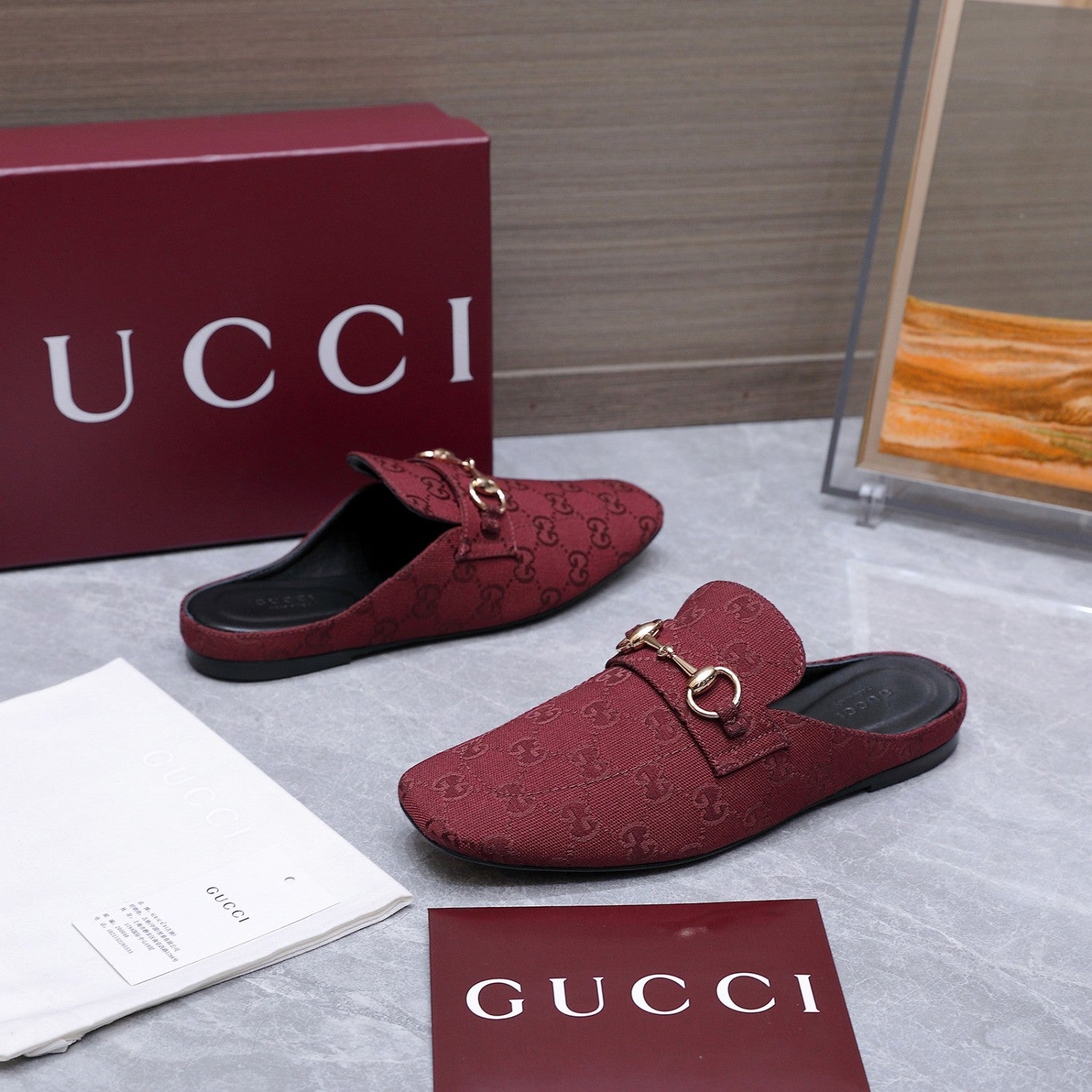 Gucci Flat Loafers Slippers #388039
