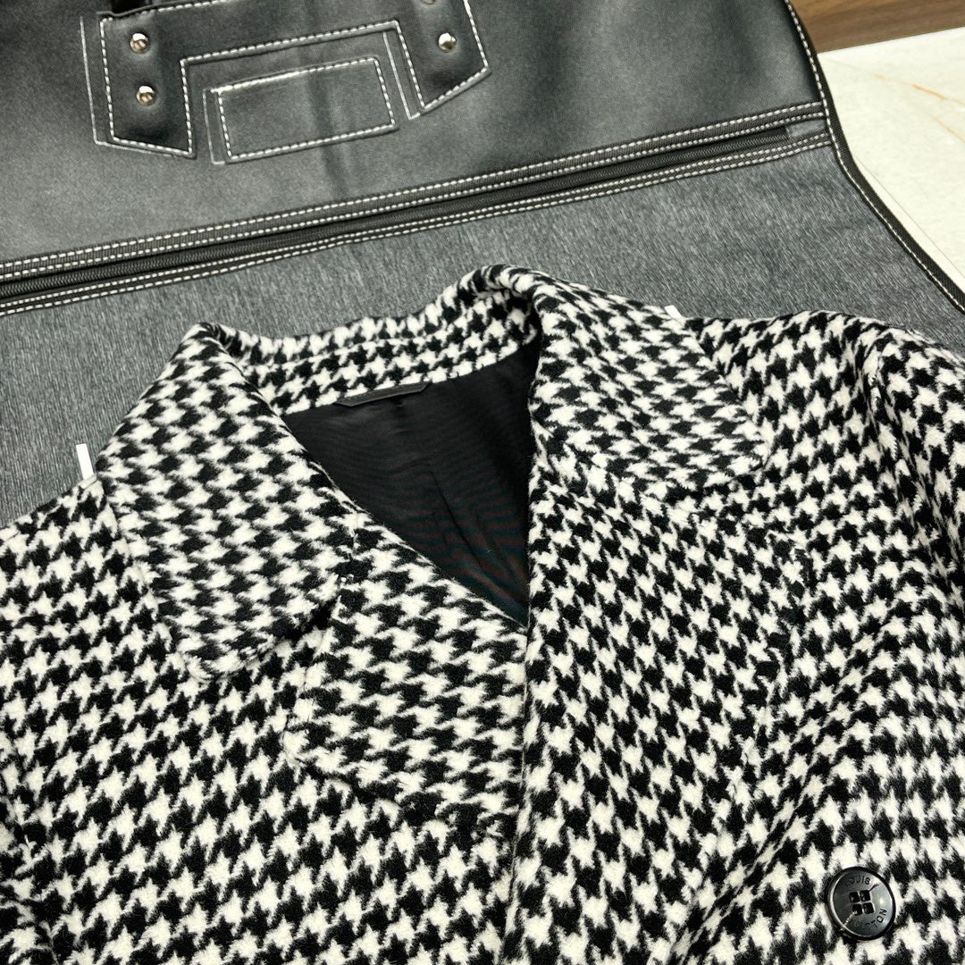 Louis Vuitton Thousand Bird Plaid Double Breasted Jacket Ngvp #6777