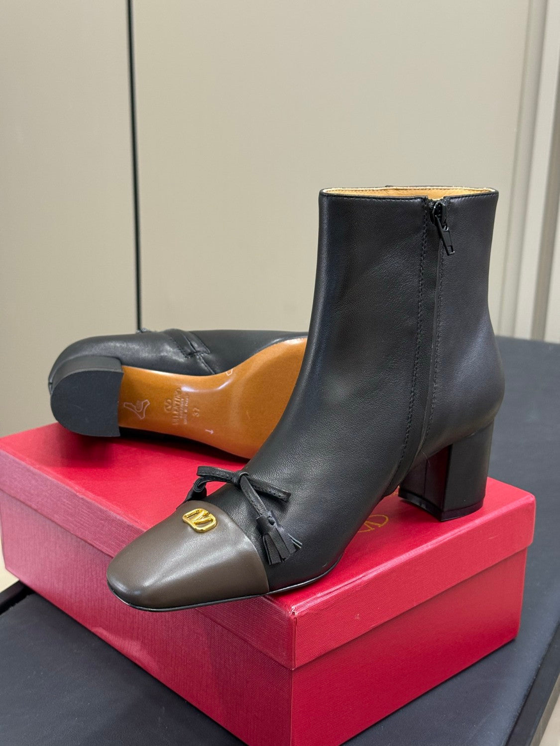 Valentino Valet Du Roi Kidskin Leather Ankle Boot 60mm for Woman #336901