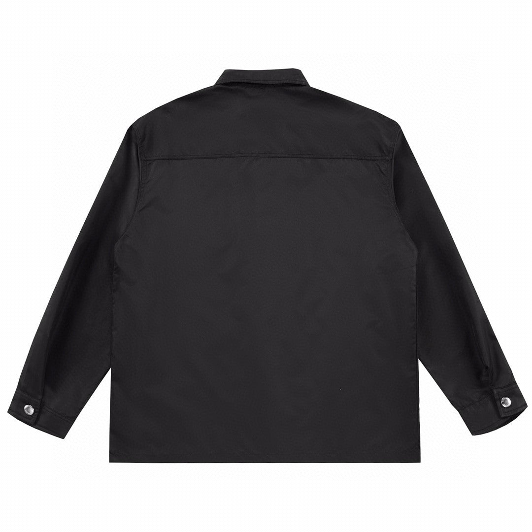 Prada Men's Spring And Autumn Nylon Lapel Single-Breasted Long-Sleeved Shirt Casual Trousers Pants Suit Set #97887
