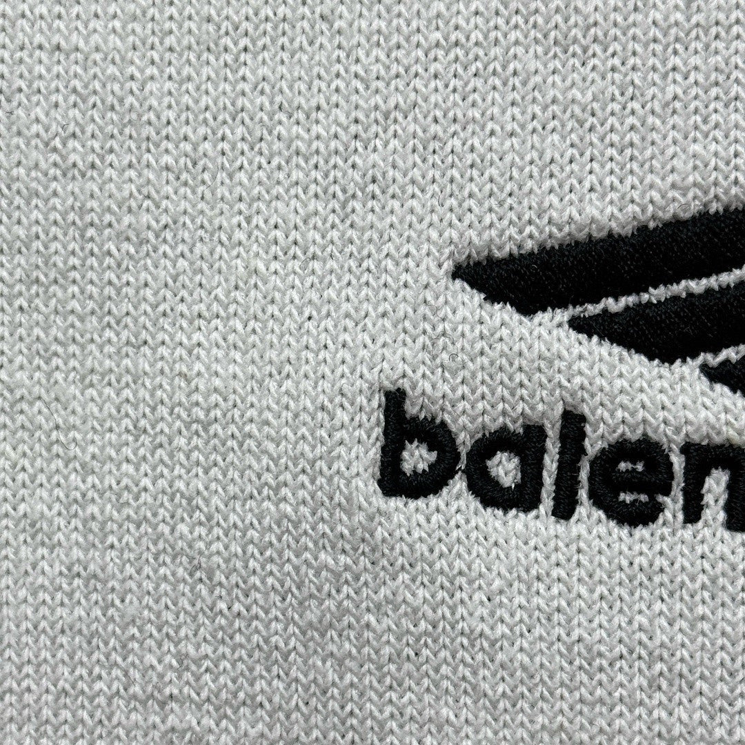 Balenciaga Men's 3B Sports Icon Ski Crewneck in White Black #334344
