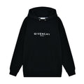 Givenchy Men's Spring Autumn Black Letter Logo Cotton Hooded Sweatshirt Pullover #97736