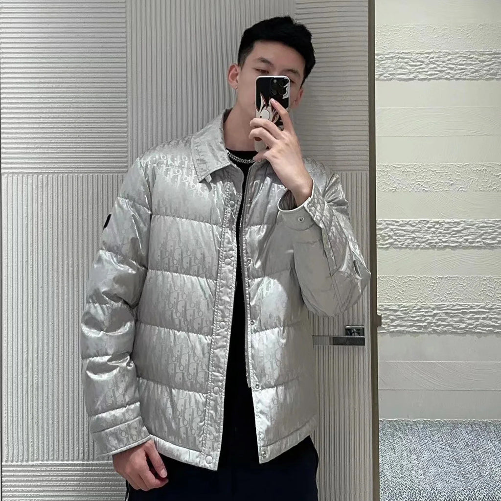 Dior Lapel Long Sleeve Puffer Down Jacket #96592