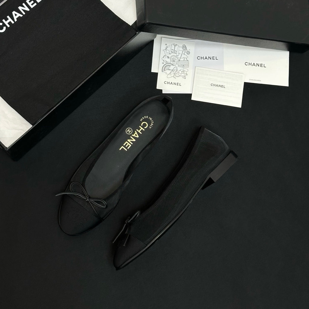 CHANEL Ballet Flats Lambskin Burgundy Pink #387089