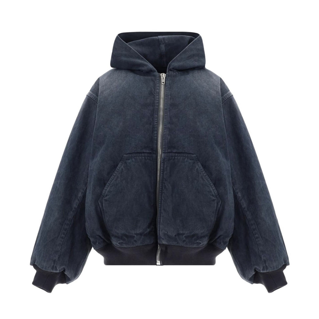 Balenciaga Men's And Women's Spring And Fall Letter Logo Loose Hooded Long Sleeved Zipper Jacket #75249