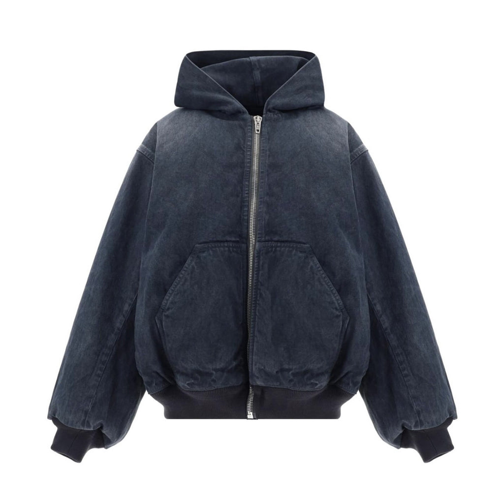 Balenciaga Men's And Women's Spring And Fall Letter Logo Loose Hooded Long Sleeved Zipper Jacket #75249