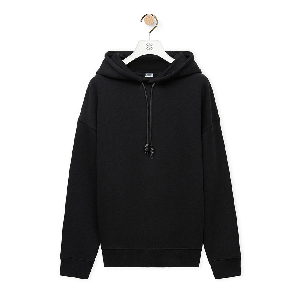 Loewe Men's Logo Embroidery Spring And Autumn Cotton Loose Solid Color Long Sleeve Pullover Hooded Drawstring Sweatshirt  #71813