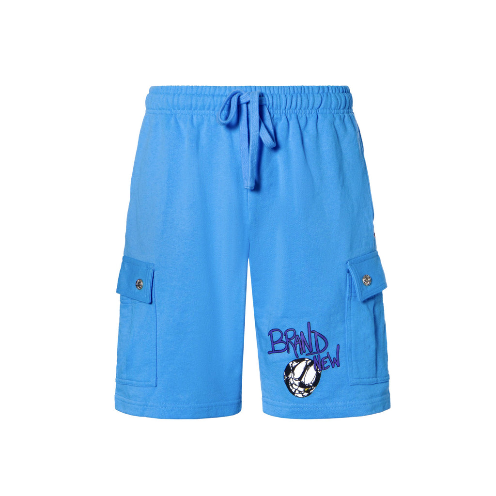 Chrome Hearts Men's Summer Graffiti Monogram Printed Mid Rise Straight Leg Casual Tie Shorts #75587