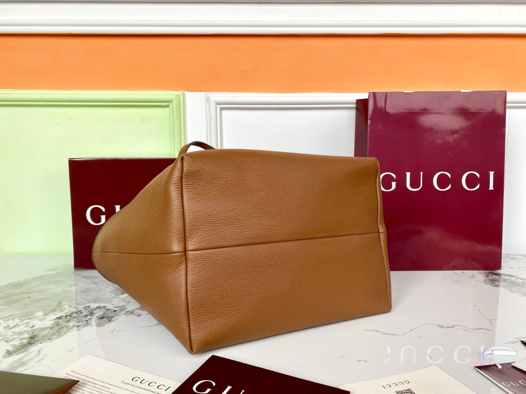 Gucci Women's Totissima Large Reversible Tote Bag in Brown Leather #333292