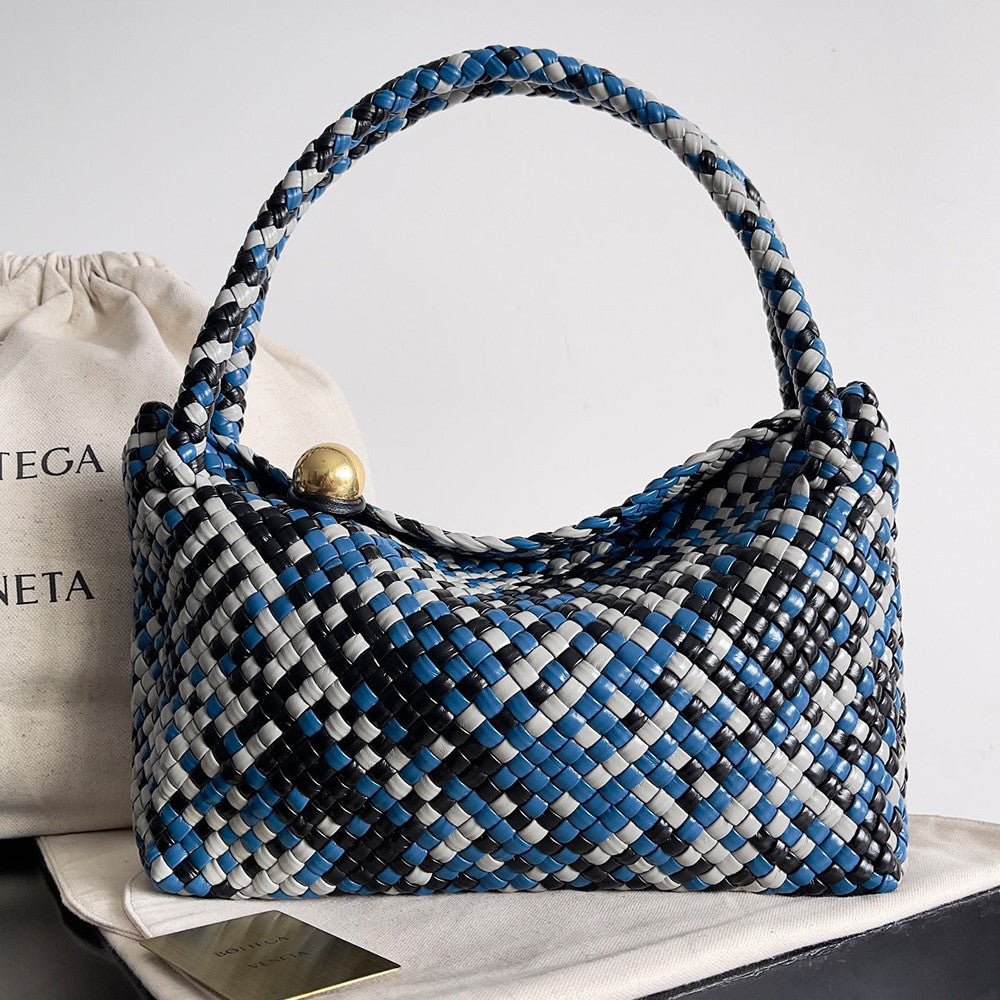 Bottega Veneta Tosca Shoulder Bag Intreccio-woven Leather Shoulder Bag Men's And Women's Sculptural Spherical Details A Classic Clutch Bags 716974V2EZ01019 #195277