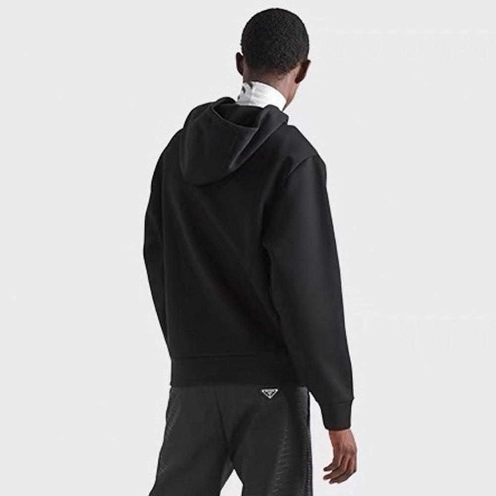 Prada Men's Embroidered Tech Fleece Sweatshirt #287460