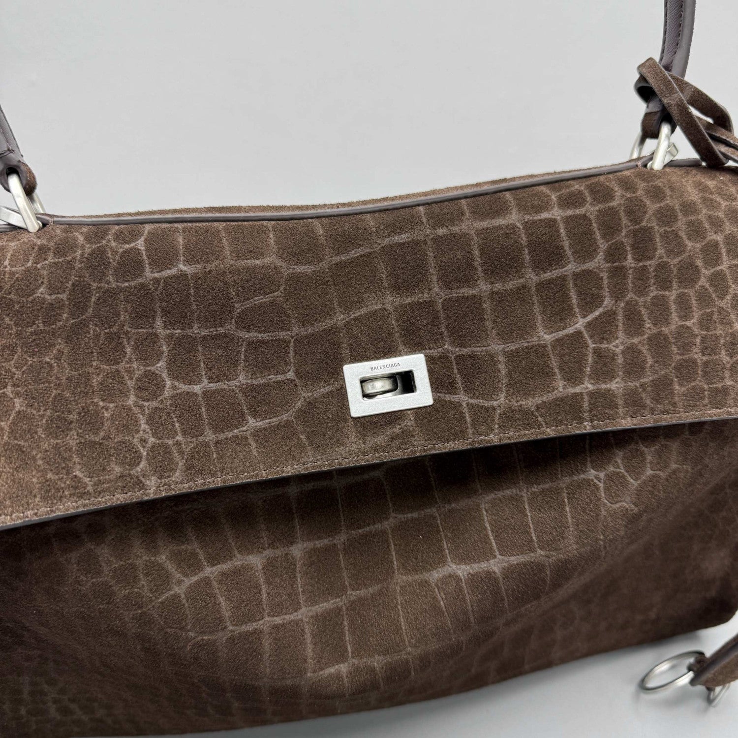 Balenciaga Women's Rodeo Handbag Medium Dark Brown #333497